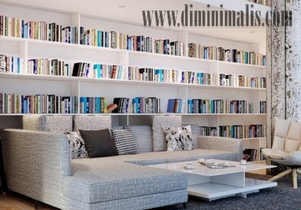 perpustakaan minimalis pribadi, perpustakaan pribadi minimalis, perpustakaan minimalis, perpustakaan pribadi di rumah, 