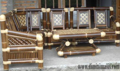 furniture bambu eksterior, furniture bambu modern, furniture bambu murah
