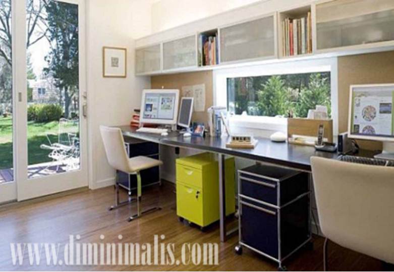 Jendela rumah ideal, ruang komputer pribadi, desain ruang kerja pribadi, ruang kerja di rumah
