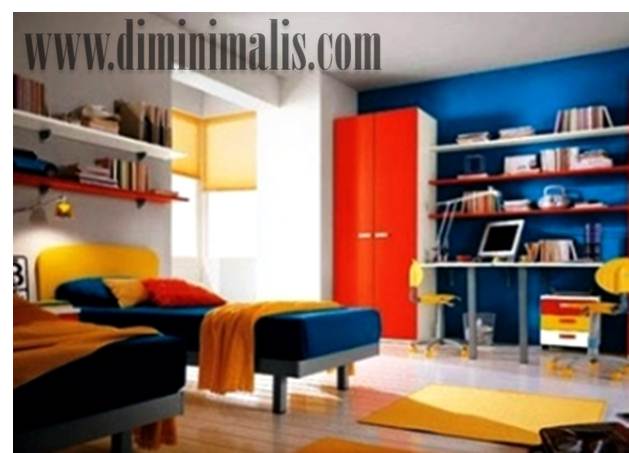 warna dinding kontras, perpaduan warna cat tembok dan kusen, warna cat ruang tamu 2 warna