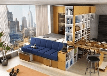 7 Inspirasi Sofa Apartemen Multifungsi yang Unik 5
